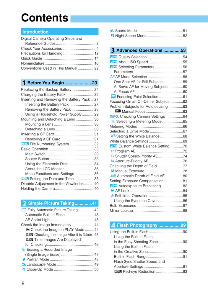 Canon EOS D30 — User Guide Manual Documentation — 150 Pages — USA Made