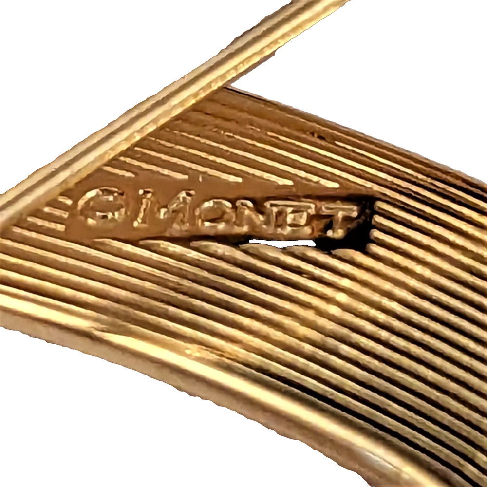 Monet Vintage Wave Brooch