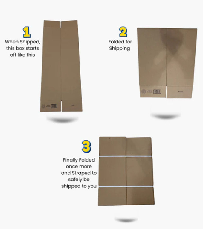 12x12x40 Shipping and Packing Box (2 Pack)