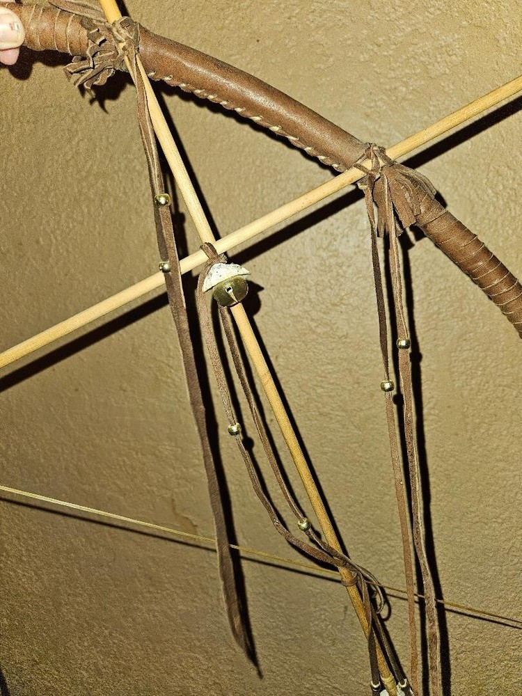 Native Rawhide Bow and Arrows