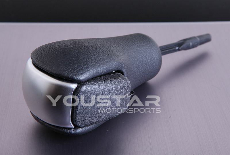 US STOCK Leather Satin Chrome Shift Knob for BMW E81 E82 E88 E90 E92 E93 E63 E64