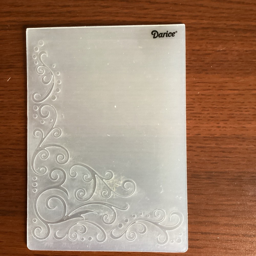 6 Darice Embossing Folders use with Cuttlebug paper craft card making
