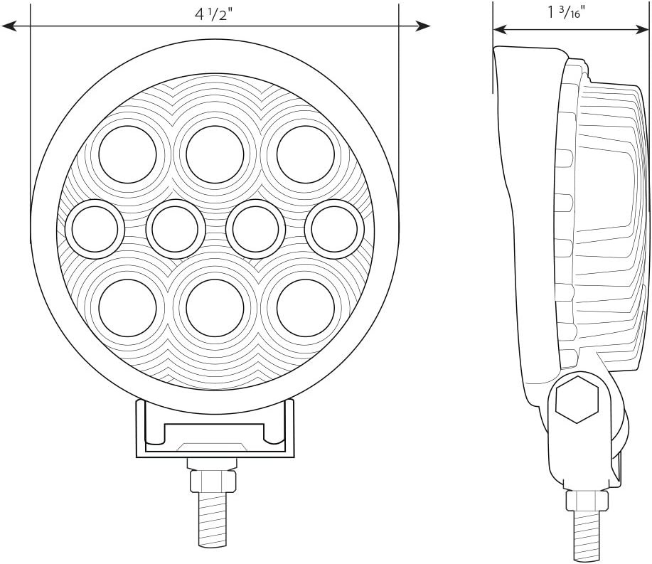 Grand General 76353 Large High Power 10 LED Work Lights