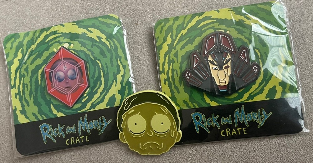 Rick and Morty enamel 2” pin Lot collectable