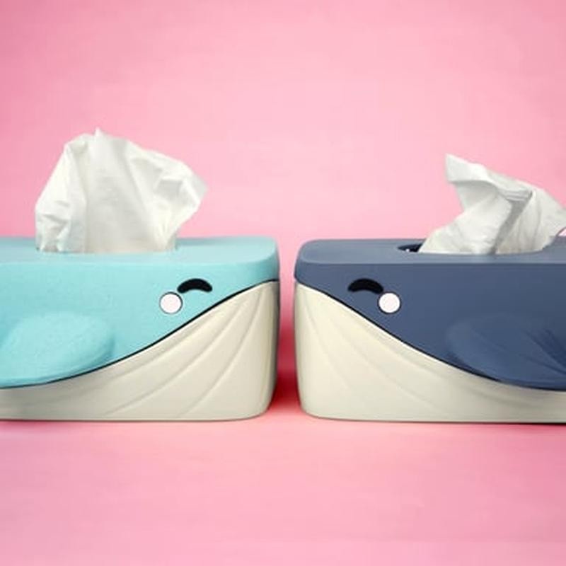 Bubbles the Whale Tissue Box Cover – Ocean Decor