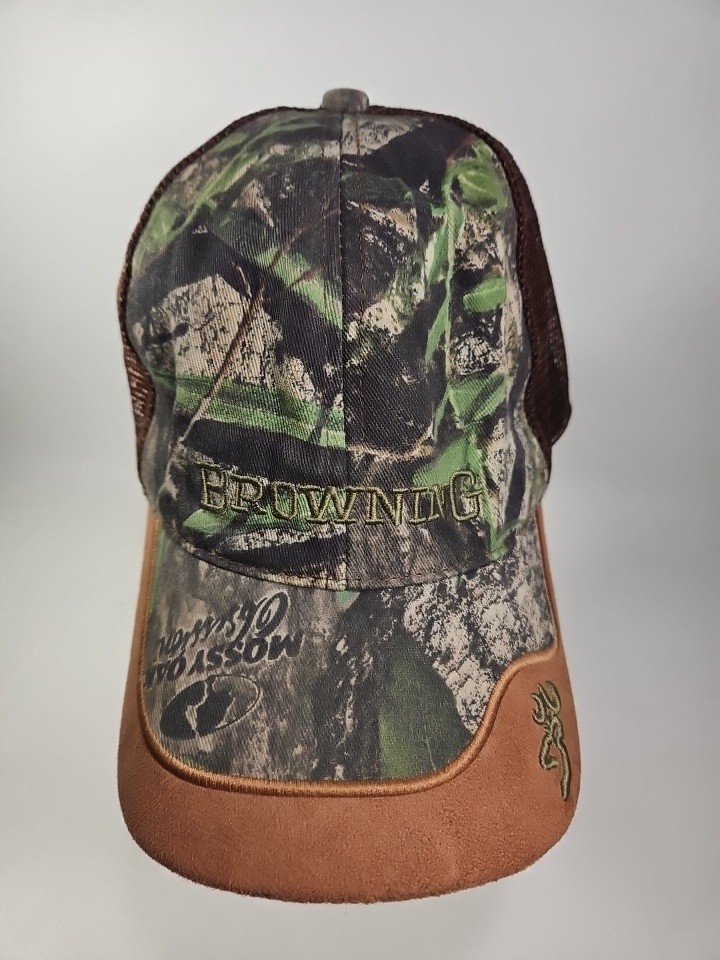 Browning Mossy Oak Hat Cap Camo Mesh Adjustable