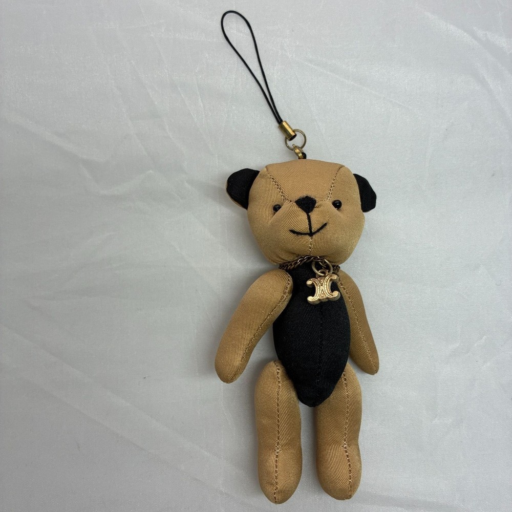 Celine Brown/Black Bear Strap Bag Charm K3