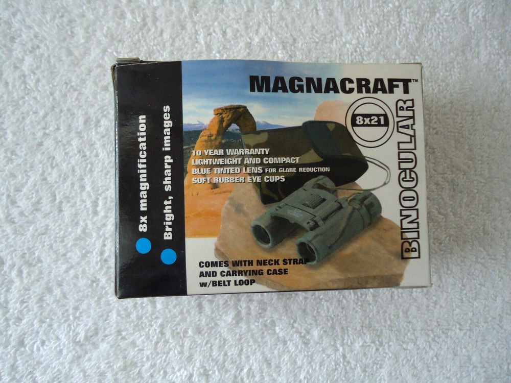 Magnacraft 8x21 Binocular With Case " IOB " GREAT ITEM "