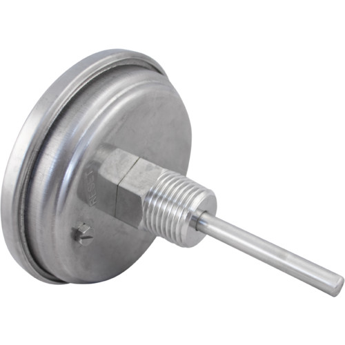1/2" MPT Dial Thermometer for Kettles - 3 in. Face - Brewing - Distilling