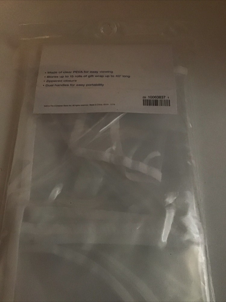 Clear Gift Wrap Organizer The Container Store New