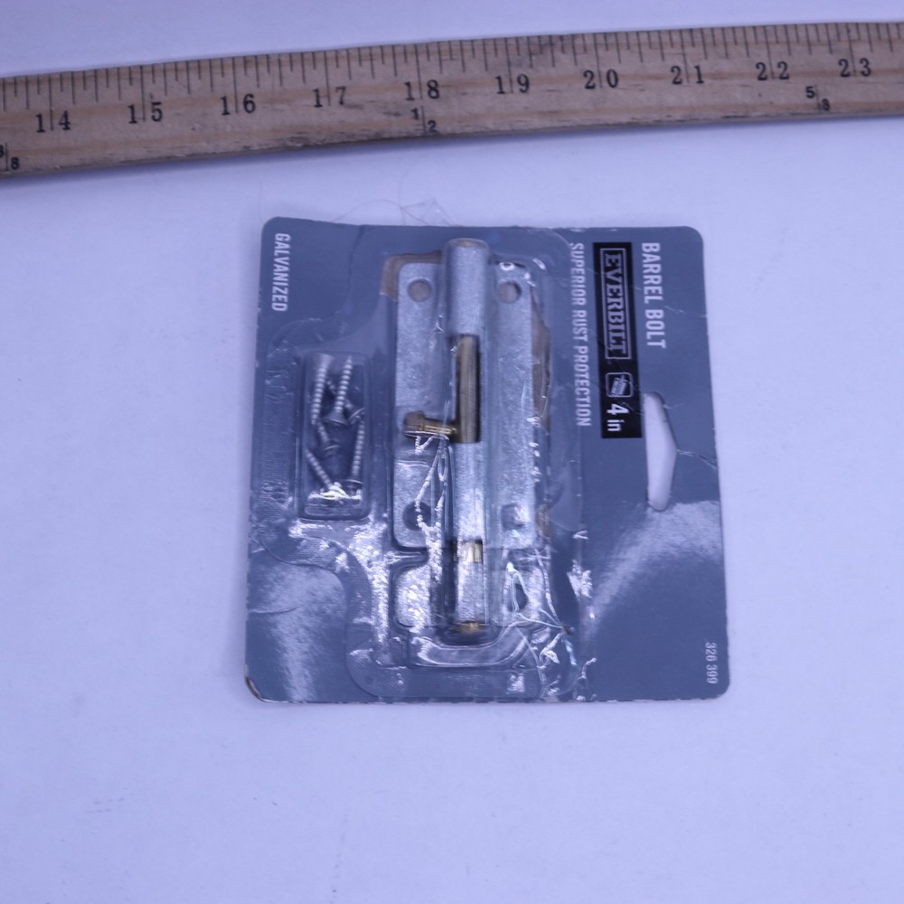 Everbilt 4 in. Galvanized Barrel Bolt