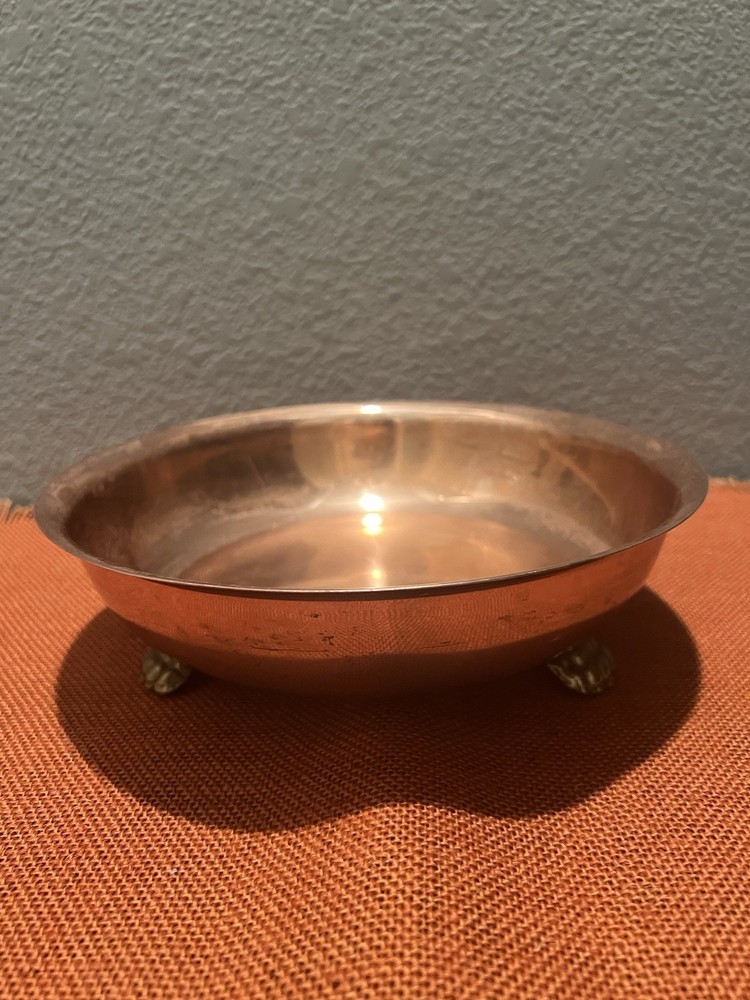 Colonial Virginia Three Footed Copper Bowl
