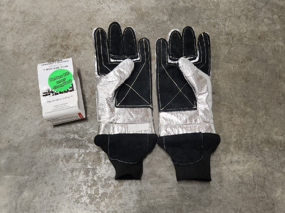 Small SHELBY FIRE DEPT FIREMAN FIREFIGHTER FIRE GLOVES PROXIMITY