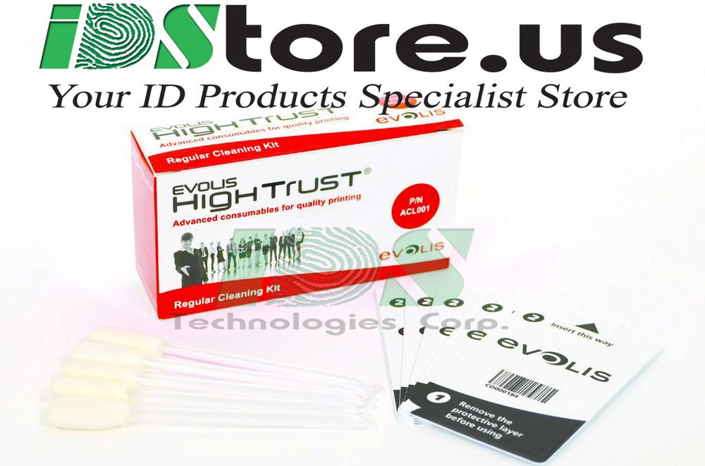 Evolis ACL001 Regular Cleaning Kit for Zenius / Elypso / Primacy