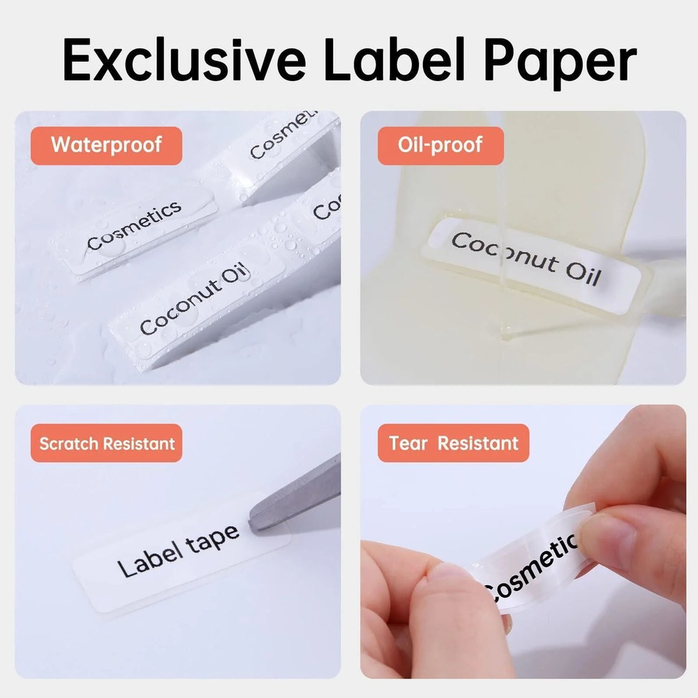 Label Maker Machine with Tape NIIMBOT D110 Label Maker Portable Bluetooth