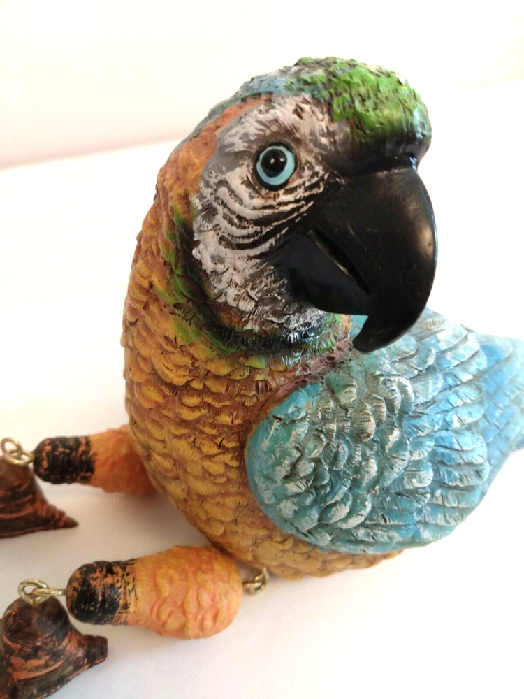 Shelf Sitter Multicolor Macaw Parrot Decorative Resin