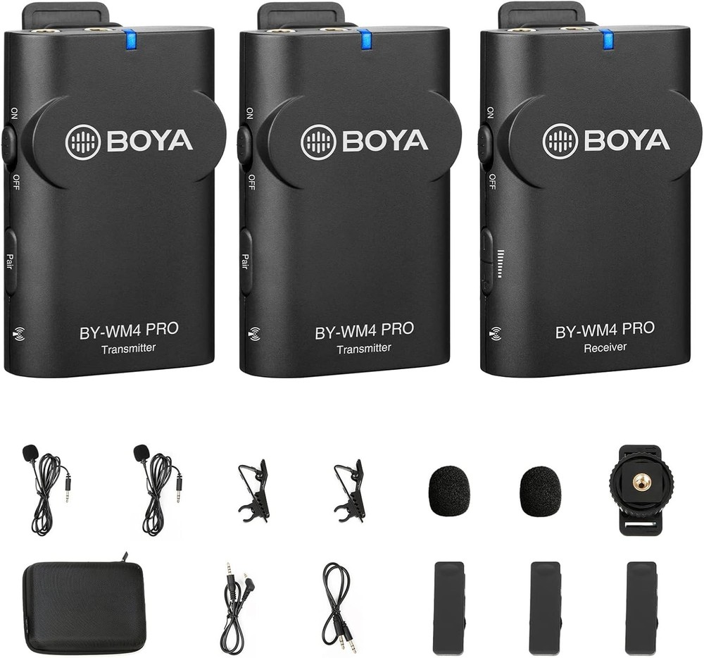 BOYA BY-WM4 Pro K2 wireless Lavalier Microphone System