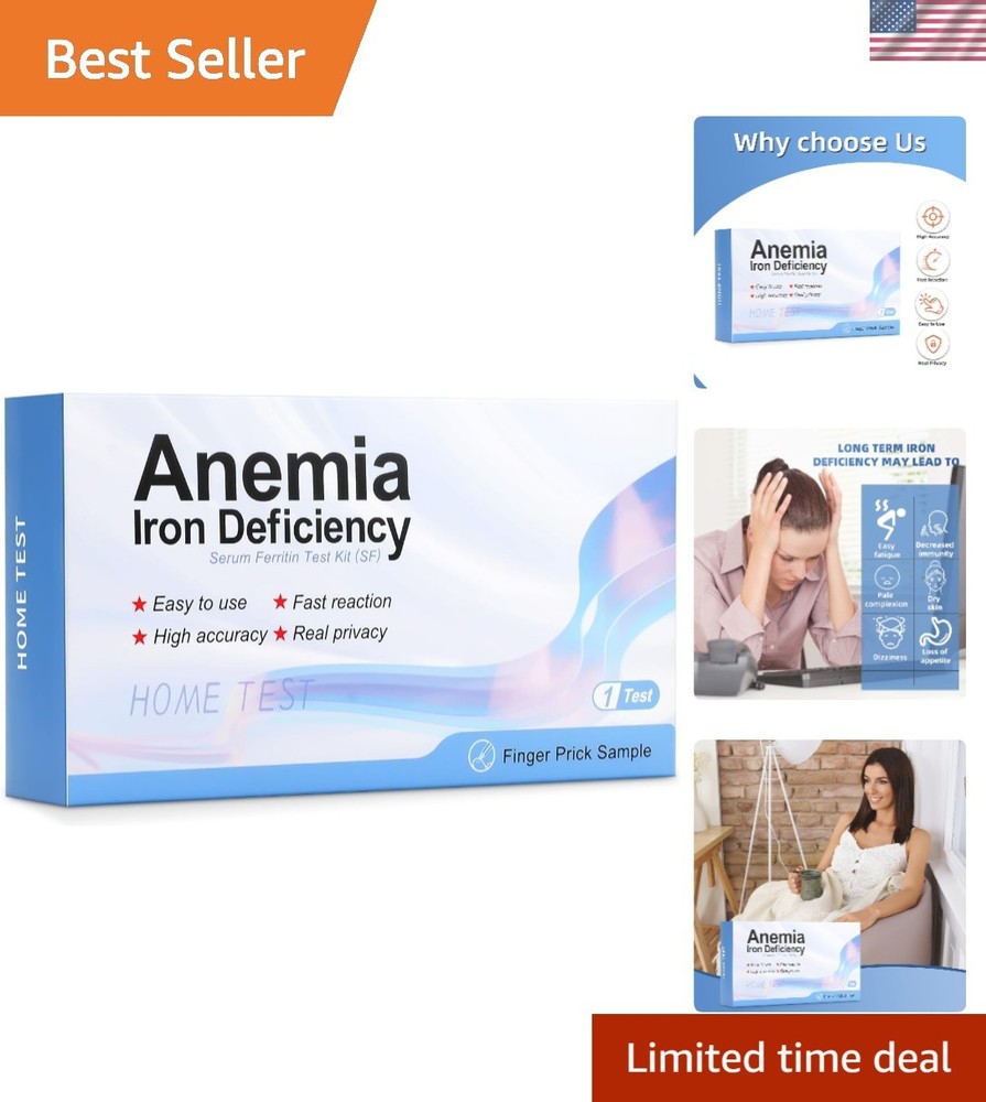 Iron Deficiency Home  - 1 Count, Accurate Results without Lab Visits