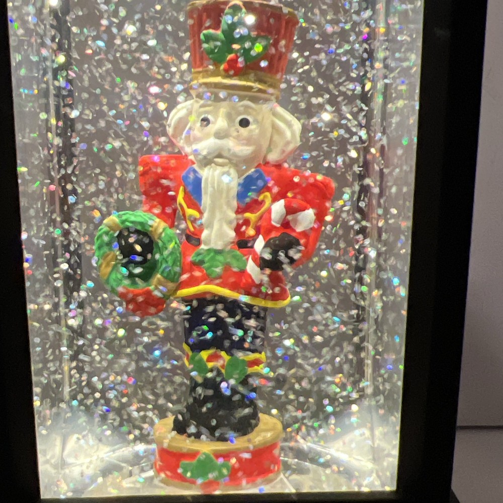 Holiday Nutcracker Lighted Water Lantern 11”