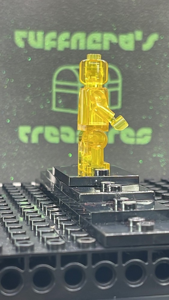 CUSTOM BLANK MOC TRANSPARENTYELLOW MINIFIG