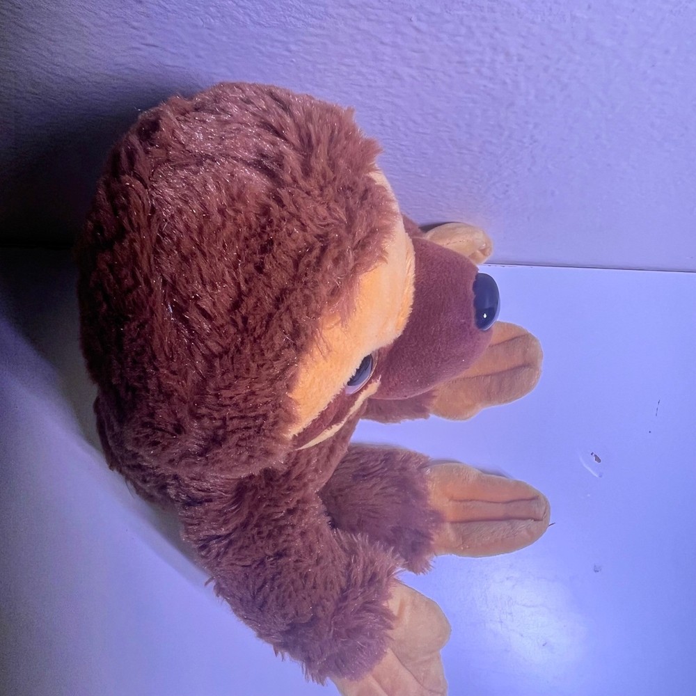 Redemption Plus Small Sloth Plush Brown Tan Three-Toed Stuffed Animal