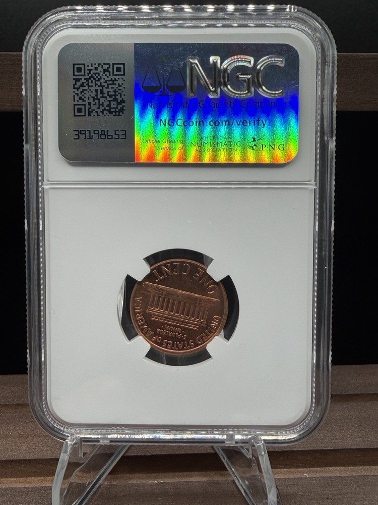 1997 Lincoln Cent Partial Collar Mint Error UNC NGC Thomas Uram Signed