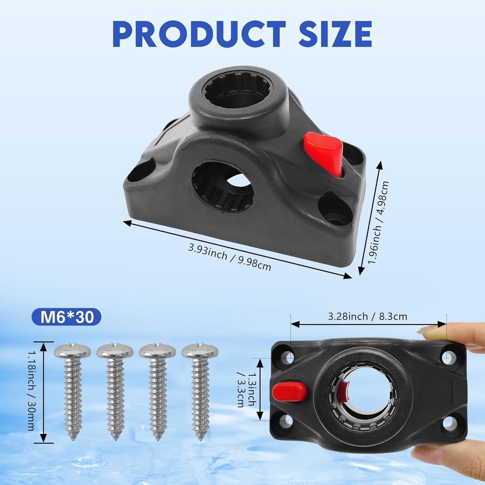 Adjustable Universal Trolling Motor Stabilizer Bracket with Quick Release