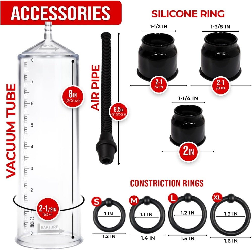 Manual Penis Pump for Erectile Dysfunction with Adjustable Pressure and Comfort