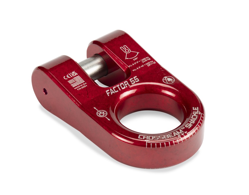 Factor-55 00054-01 Crossbeam Shackle RED