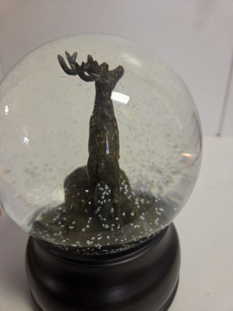 Bronze stag water globe
