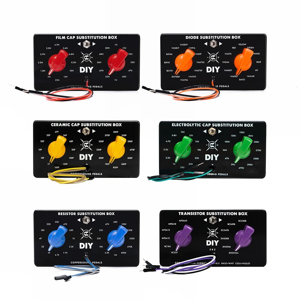 CopperSound Pedals DIY - Resistor Substitution box, decade box for prototyping