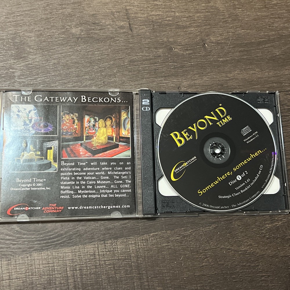 Beyond Time Jewel Case (PC, 2001)