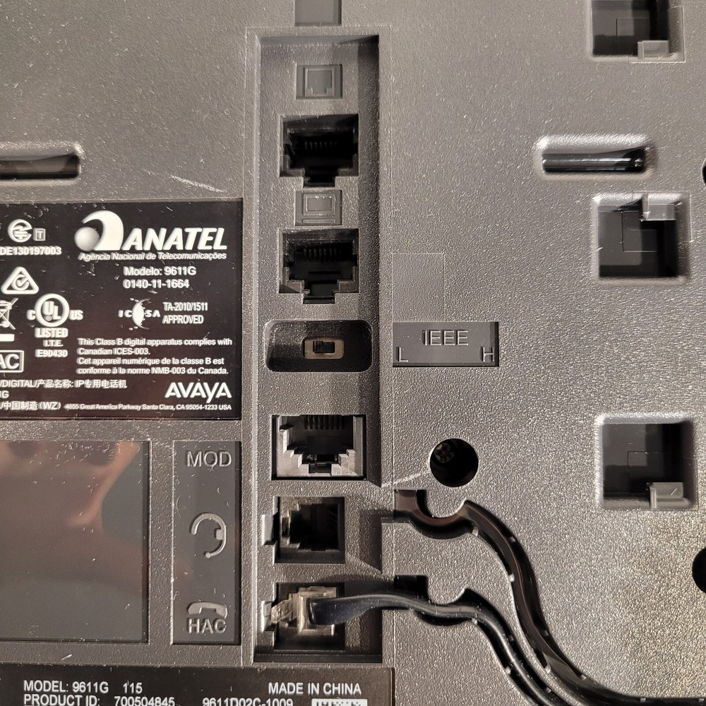 Avaya 9611G IP Deskphone For Parts Admin Code Unknown