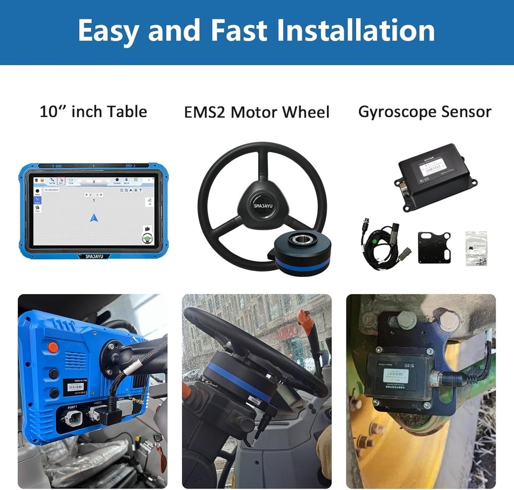 SMAJAYU Auto Steering System RTK GPS Guidance Equipment System