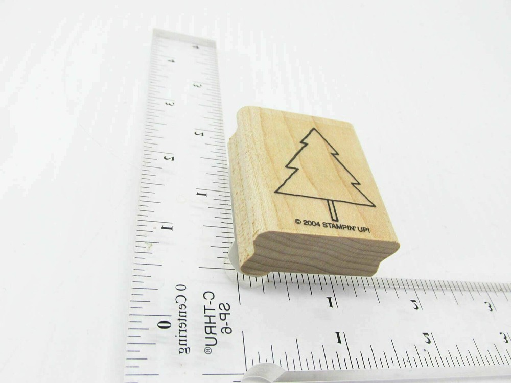 Christmas Tree Rubber Stamp - Stamp Set B385