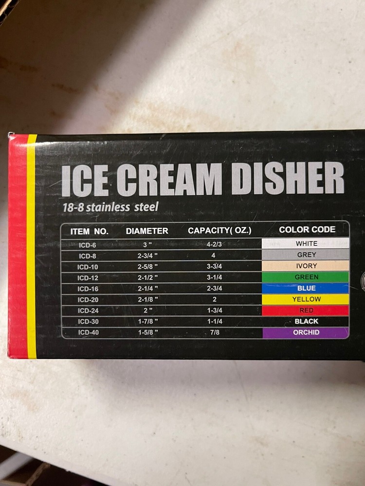 New, Winco, ICD-20, Disher, 2 oz