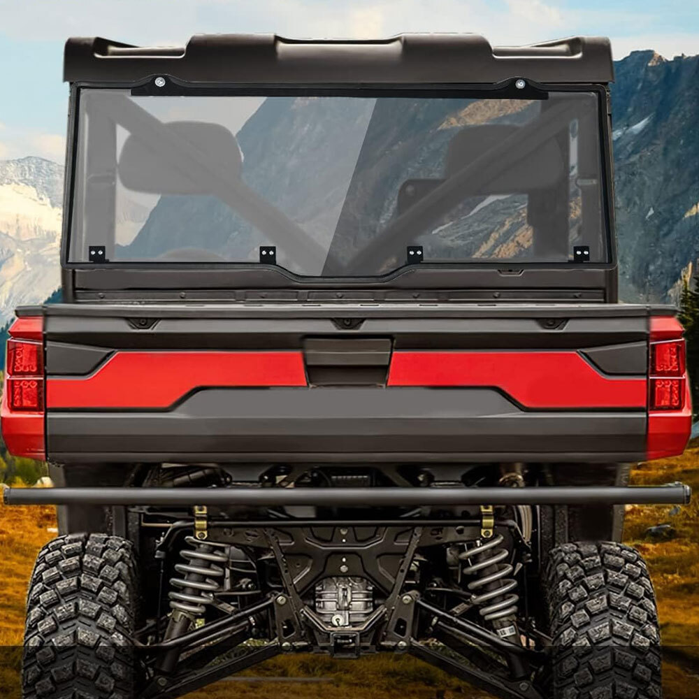 for 2017-UP Polaris Ranger XP 1000/Crew UTV Dark Back Windshield Rear Window US