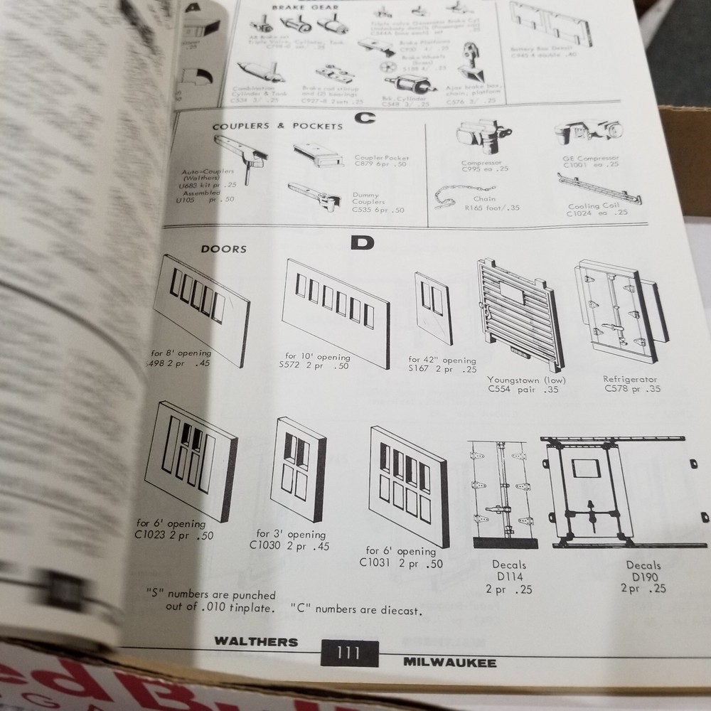 1971 Walthers HO Train Scale Catalog Reference Book