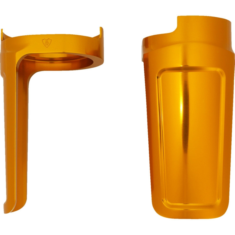 Arlen Ness Method Fork Guard Cover Gold Harley Performance Bagger 120-020