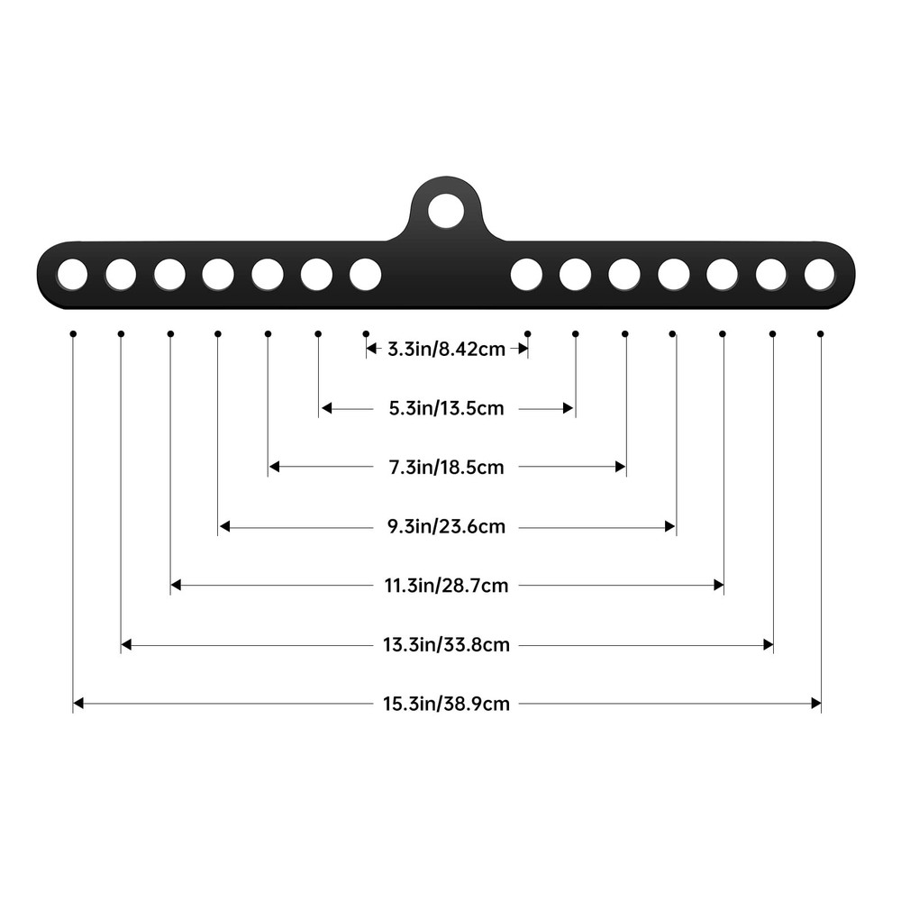 Double to Single Adaptor Plate LAT T Bar Row Pull Up Down Accessories Tricep ...