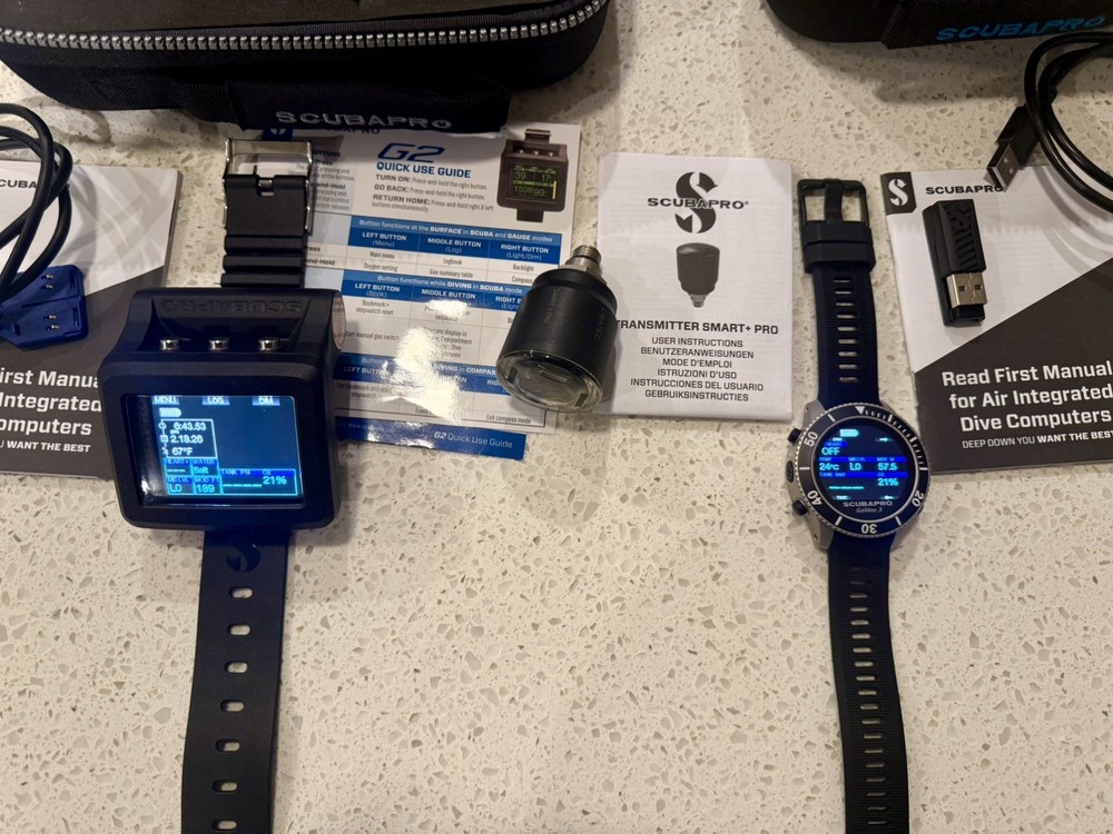ScubaPro G2 & G3 Wrist Dive Computers w/ Transmitter Smart Plus Pro