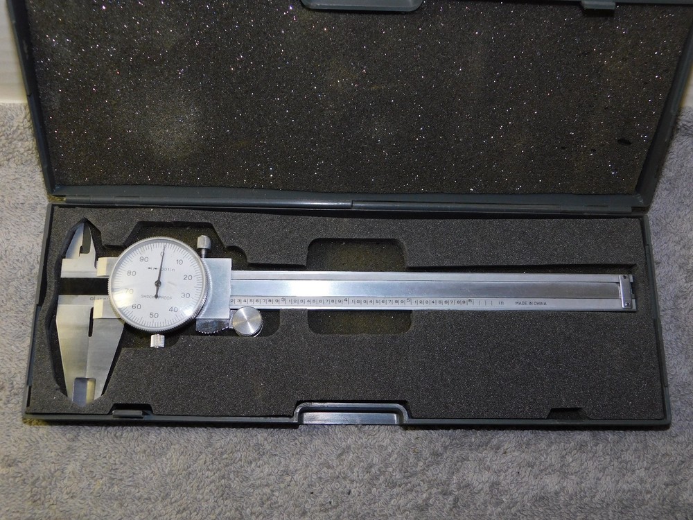 0 - 6" Dial Caliper - White Face