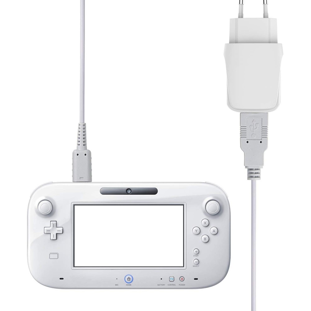 Wii U Gamepad Replacement USB Charger Cable - Durable & Tangle-Free Design