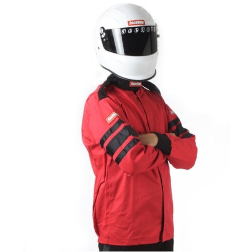Racequip 111013 SFI-1 Single Layer Driving Jacket Red Medium