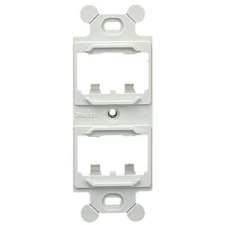 Panduit Cf1064why 106 Module Frame, Mini Com, 4 Port, White
