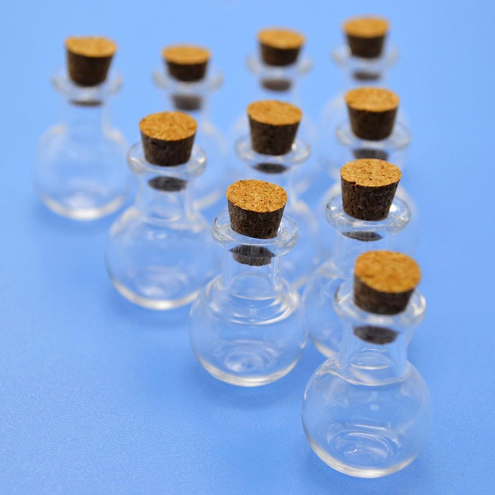 Mini Glass Bottle with Cork Stopper