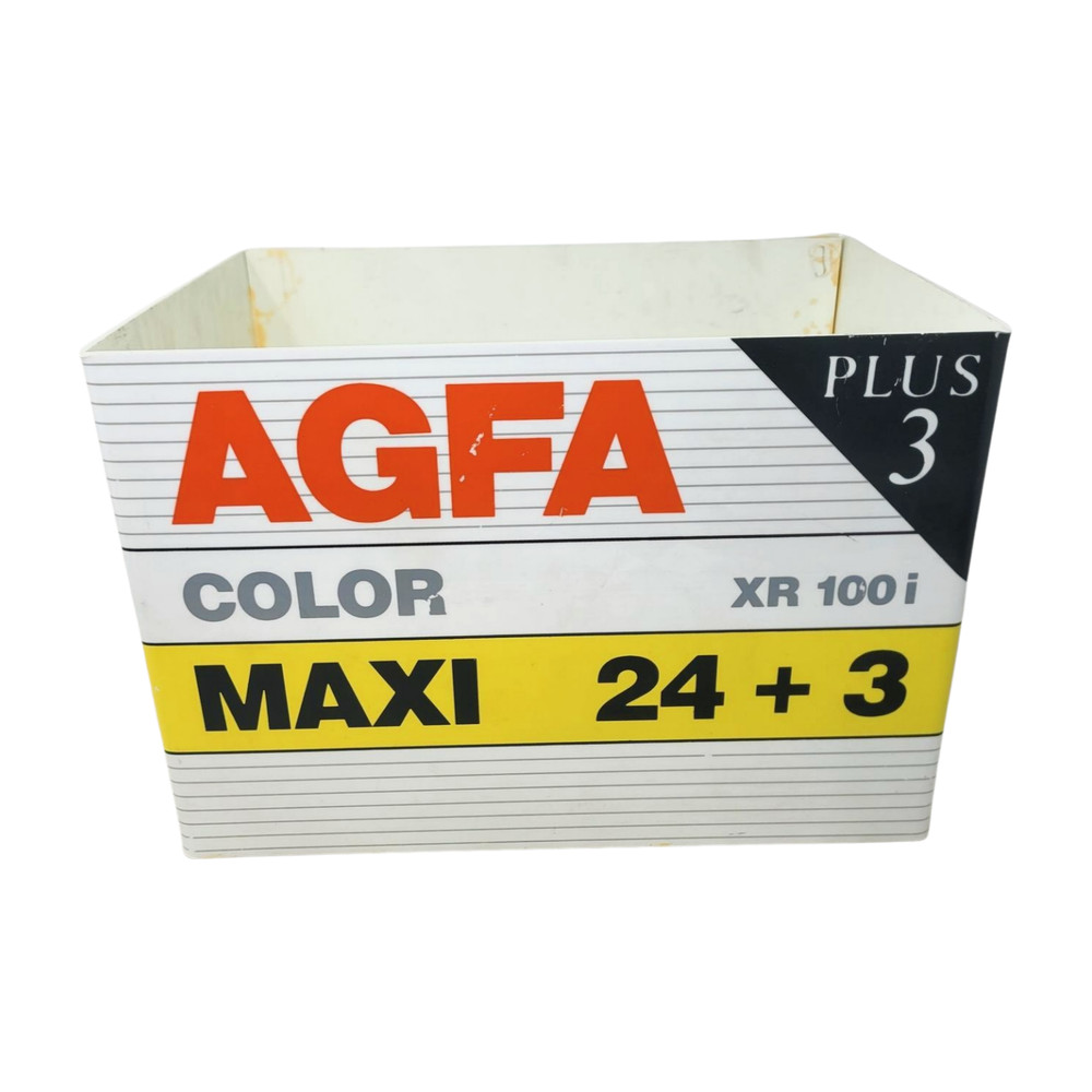 Vintage Agfa Maxi Store Display Plastic Box Camera Film File Box Great condition