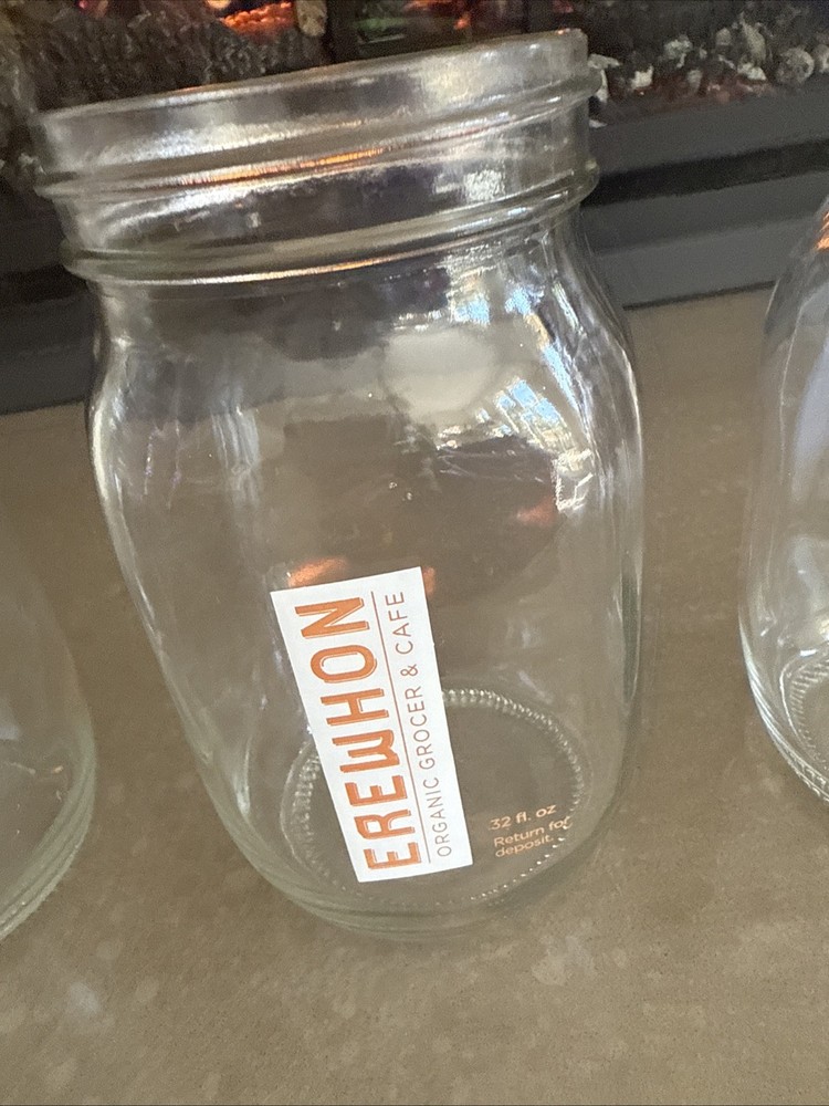5 Erewhon Glass Jar / Bottle 32oz - No Lids!