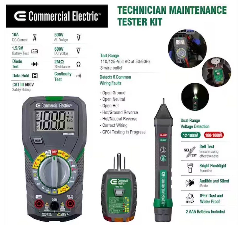Commercial Electric Technician Maintenance Kit