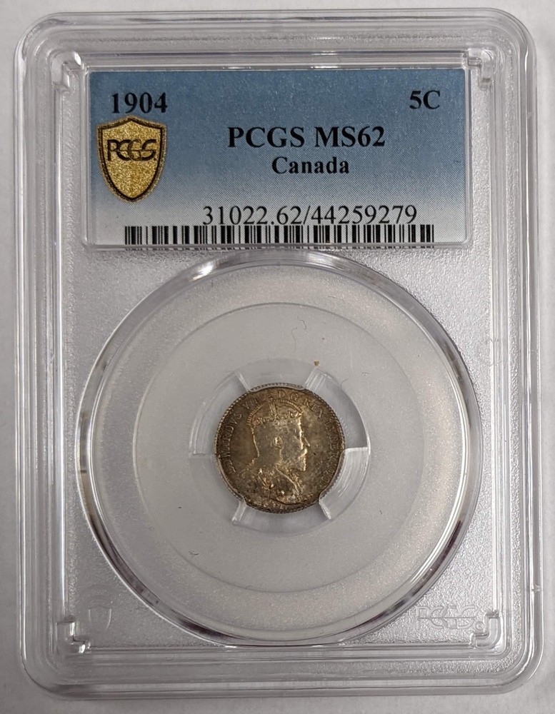 1904 Canada 5c PCGS MS 62